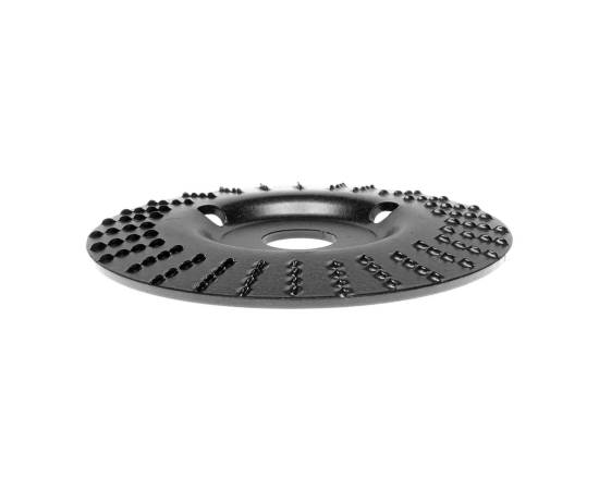 Disc circular slefuit, modelat, raspel, pentru lemn, plastic, cauciuc, beton celular, gradatie i, 125x22.2 mm, dedra, 6 image