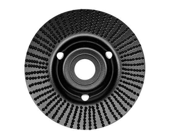 Disc circular slefuit, modelat, raspel, pentru lemn, plastic, cauciuc, beton celular, gradatie iii, 125x22.2 mm, dedra