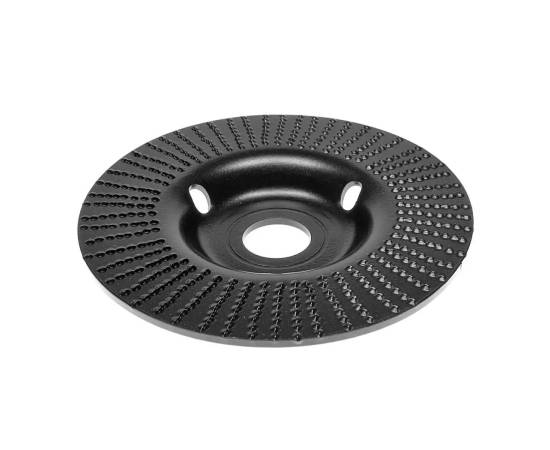 Disc circular slefuit, modelat, raspel, pentru lemn, plastic, cauciuc, beton celular, gradatie iii, 125x22.2 mm, dedra, 6 image