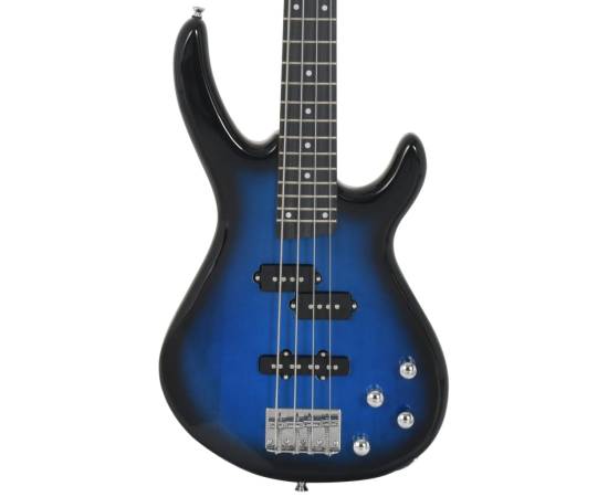 Chitara bass electrică începători, husă, albastru/negru 4/4 46", 6 image
