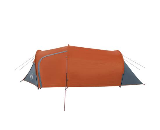 Cort camping 4 persoane gri/portocaliu 360x135x105cm tafta 185t, 8 image