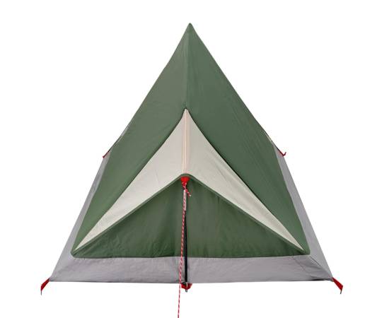 Cort de camping 2 persoane, verde, 200x120x88/62 cm, tafta 185t, 8 image