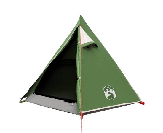 Cort de camping 2 persoane, verde, 267x154x117 cm, tafta 185t, 5 image