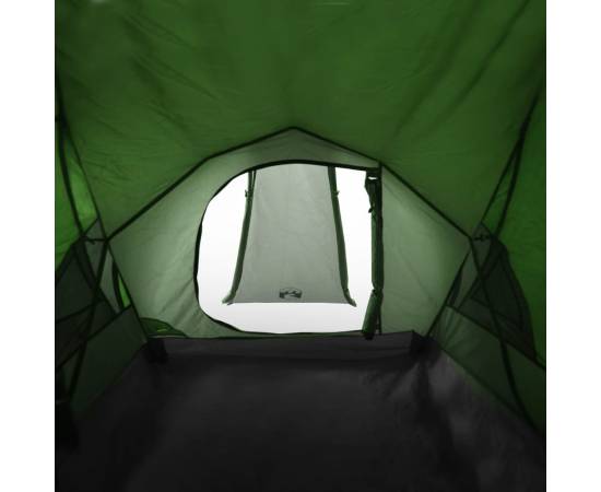 Cort de camping 2 persoane, verde, 320x140x120 cm, tafta 185t, 9 image
