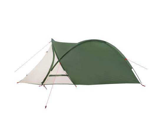 Cort de camping 2 persoane, verde, 320x140x120 cm, tafta 185t, 7 image