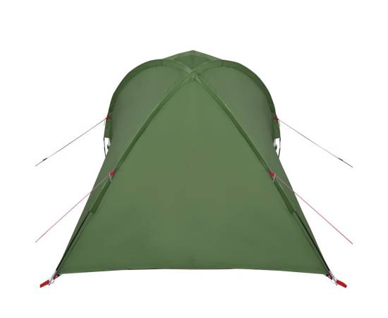 Cort de camping 2 persoane, verde, 320x140x120 cm, tafta 185t, 8 image