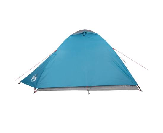 Cort de camping 2 persoane albastru, 264x210x125 cm, tafta 185t, 7 image