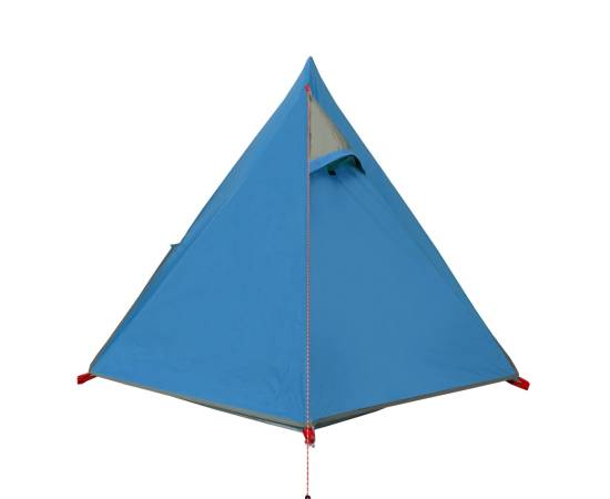 Cort de camping 2 persoane albastru, 267x154x117 cm, tafta 185t, 8 image