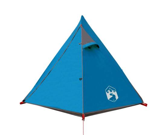 Cort de camping 2 persoane albastru, 267x154x117 cm, tafta 185t, 6 image
