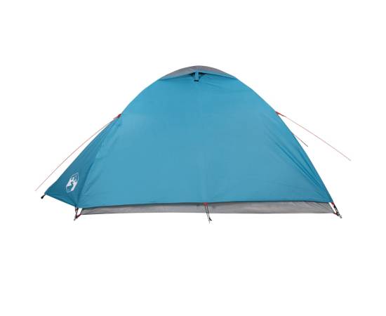 Cort de camping 4 persoane albastru, 267x272x145 cm, tafta 185t, 7 image