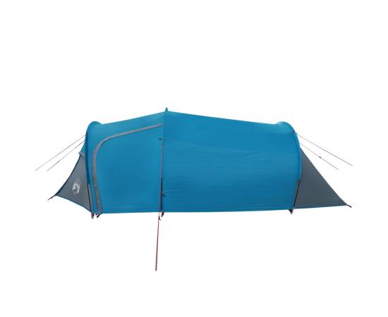 Cort de camping 4 persoane albastru, 360x135x105 cm, tafta 185t, 7 image