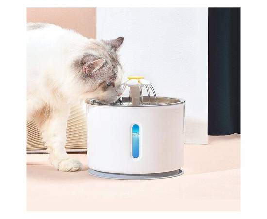 Adapator automat electric pentru caini si pisici, model Fountain, capacitate 2,4l, alimentare 5V, 1,5W, 2 image