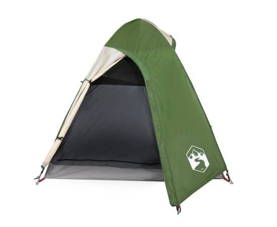 Cort de camping 2 persoane, verde, 254x135x112 cm, tafta 185t, 5 image