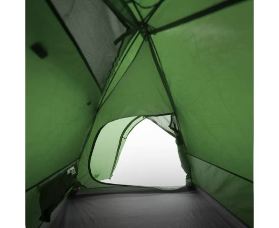 Cort de camping 2 persoane, verde, 254x135x112 cm, tafta 185t, 10 image