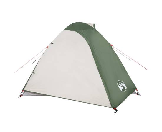 Cort de camping 2 persoane, verde, 264x210x125 cm, tafta 185t, 6 image