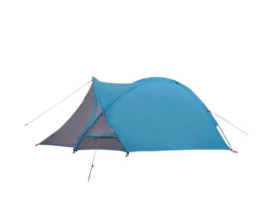 Cort de camping 2 persoane albastru, 320x140x120 cm, tafta 185t, 7 image
