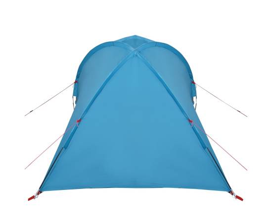 Cort de camping 2 persoane albastru, 320x140x120 cm, tafta 185t, 8 image