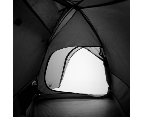 Cort de camping 4 persoane, alb, 267x272x145 cm, tafta 185t, 10 image