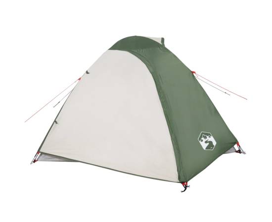 Cort de camping 4 persoane, verde, 267x272x145 cm, tafta 185t, 6 image