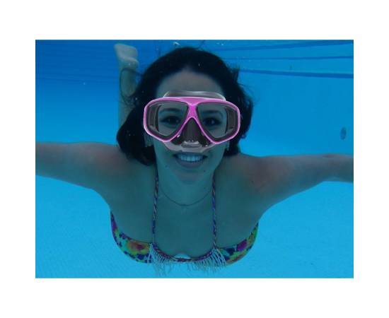 Ochelari de tip Masca pentru inot si scufundari pentru copii si adolescenti, dimensiune reglabila, culoare Roz, 6 image