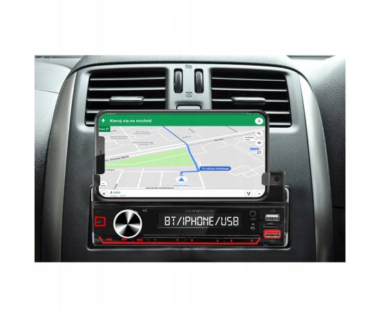 Player Auto RGB, 4 x 50W, model XBASS 7011X, cu Suport Telefon, Telecomanda pe volan, Bluetooth, Radio, MP3, AUX, Card, 4 image