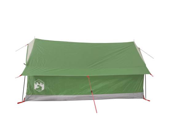 Cort de camping 2 persoane, verde, 193x122x96 cm, tafta 185t, 8 image