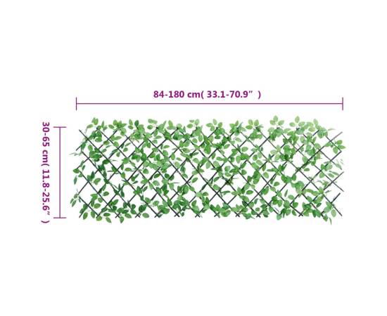  spalier iederă artificială extensibil, 5 buc., verde, 180x65 cm, 7 image