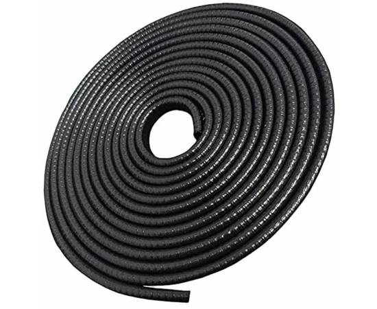 Banda flexibila pentru protectie contur portiere auto, profil "U", lungime 5m, culoare Neagra