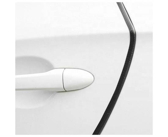 Banda flexibila pentru protectie contur portiere auto, profil "U", lungime 5m, culoare Neagra, 3 image