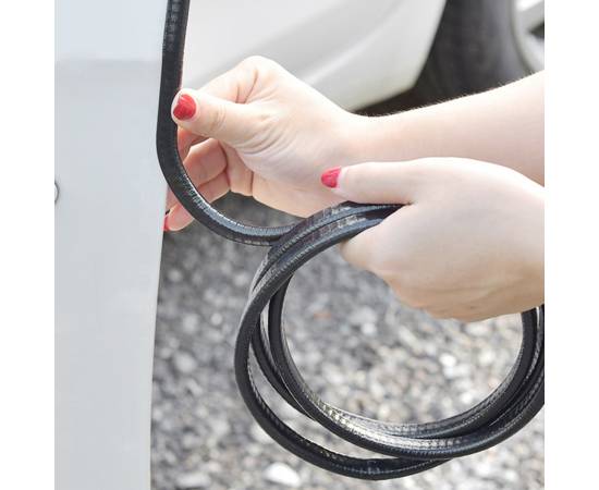 Banda flexibila pentru protectie contur portiere auto, profil "U", lungime 5m, culoare Neagra, 5 image