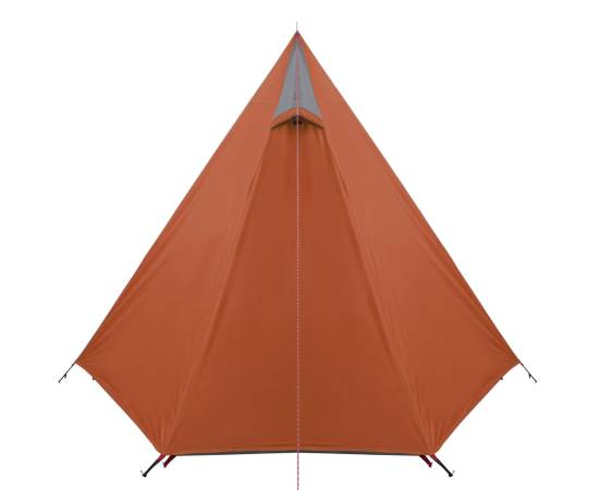 Cort camping 3 persoane gri/portocaliu 465x220x170cm tafta 185t, 9 image