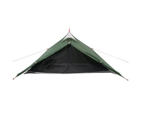 Cort de camping 1 persoane, verde, 255x153x130 cm, tafta 185t, 6 image