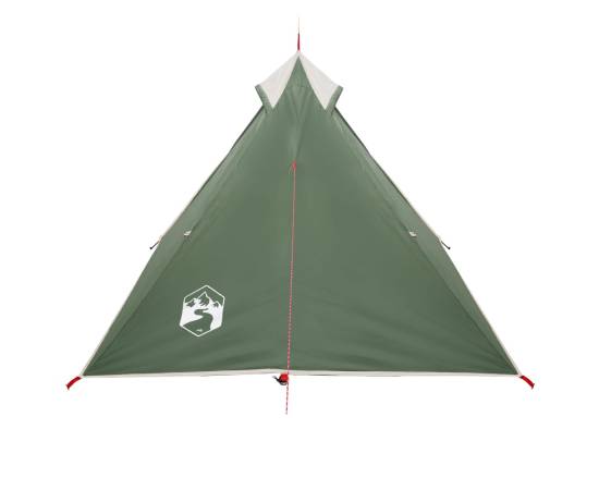 Cort de camping 1 persoane, verde, 255x153x130 cm, tafta 185t, 7 image