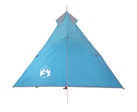 Cort de camping 1 persoane albastru, 255x153x130 cm, tafta 185t, 7 image