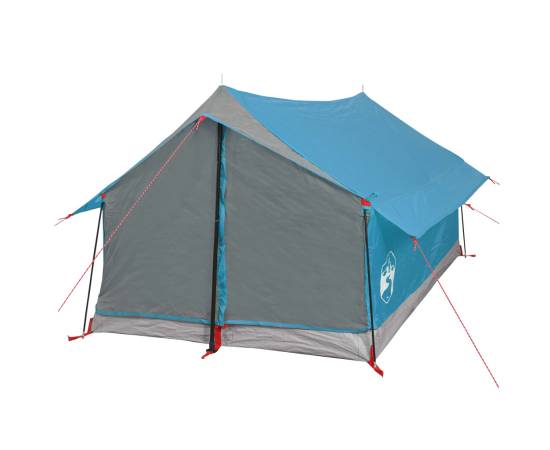 Cort de camping 2 persoane albastru 193x122x96 cm tafta 185t, 6 image