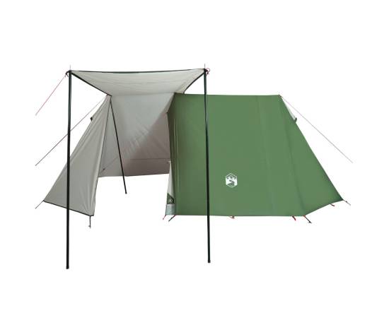 Cort de camping 3 persoane, verde, 465x220x170 cm, tafta 185t, 7 image