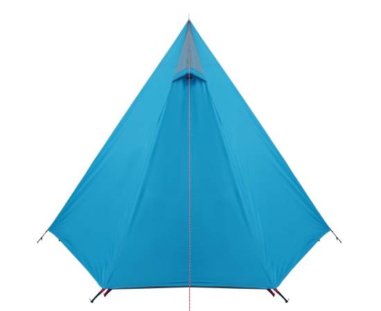 Cort de camping 3 persoane albastru, 465x220x170 cm, tafta 185t, 9 image