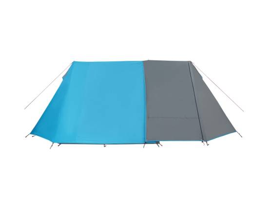Cort de camping 3 persoane albastru, 465x220x170 cm, tafta 185t, 8 image