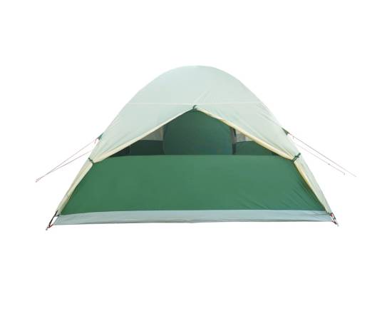 Cort de camping 6 persoane, verde, 466x342x200 cm, tafta 185t, 9 image