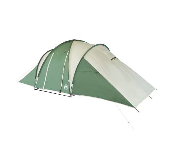 Cort de camping 6 persoane, verde, 576x238x193 cm, tafta 185t, 7 image