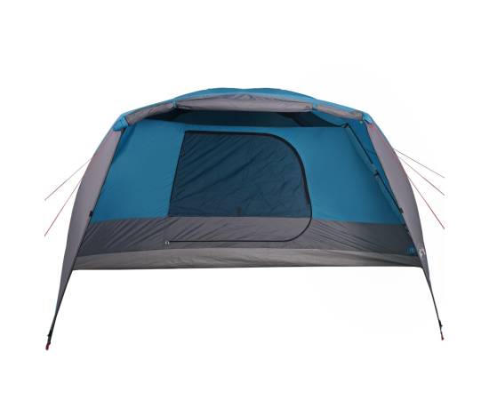 Cort de camping 6 persoane albastru, 412x370x190 cm, tafta 190t, 5 image