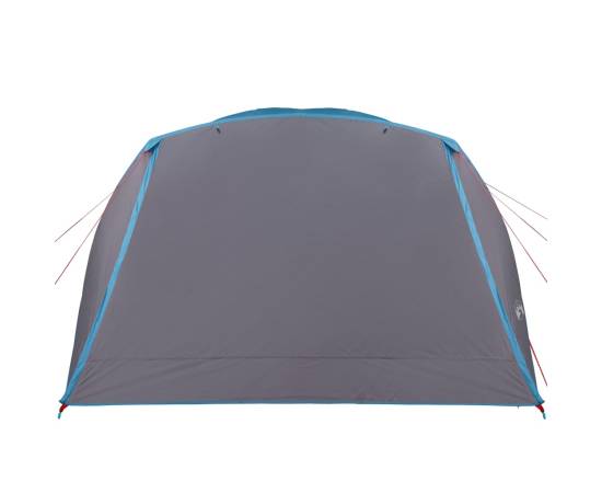 Cort de camping 6 persoane albastru, 412x370x190 cm, tafta 190t, 7 image