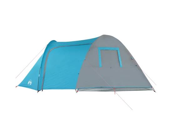 Cort de camping 6 persoane albastru, 466x342x200 cm, tafta 185t, 6 image