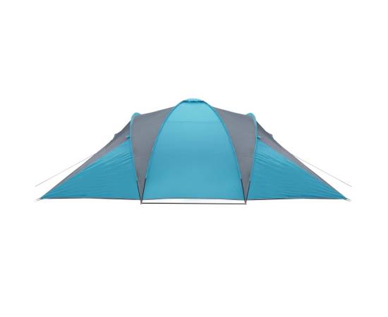 Cort de camping 6 persoane albastru, 576x238x193 cm, tafta 185t, 8 image