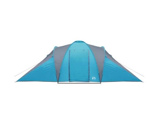Cort de camping 6 persoane albastru, 576x238x193 cm, tafta 185t, 5 image