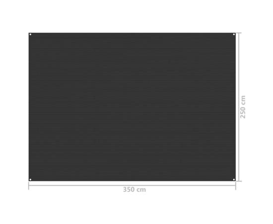 Covor pentru cort, antracit, 250x350 cm, 4 image