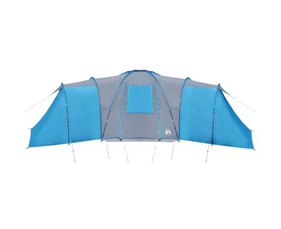 Cort camping 12 persoane, albastru, 840x720x200 cm, tafta 185t, 6 image