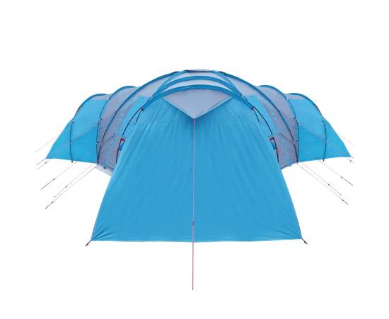 Cort camping 12 persoane, albastru, 840x720x200 cm, tafta 185t, 8 image
