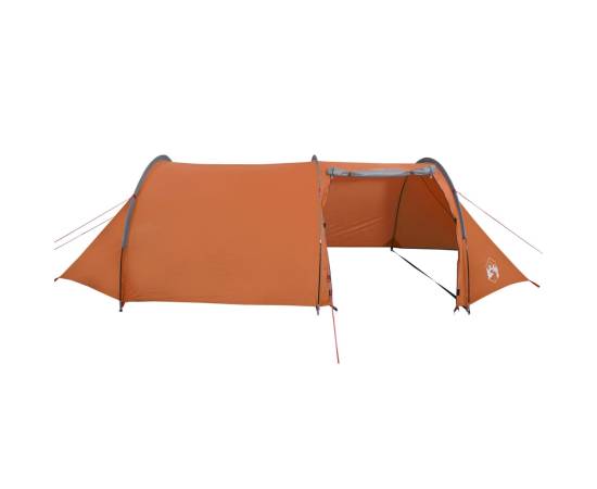 Cort camping 4 persoane gri/portocaliu 405x170x106cm tafta 185t, 8 image