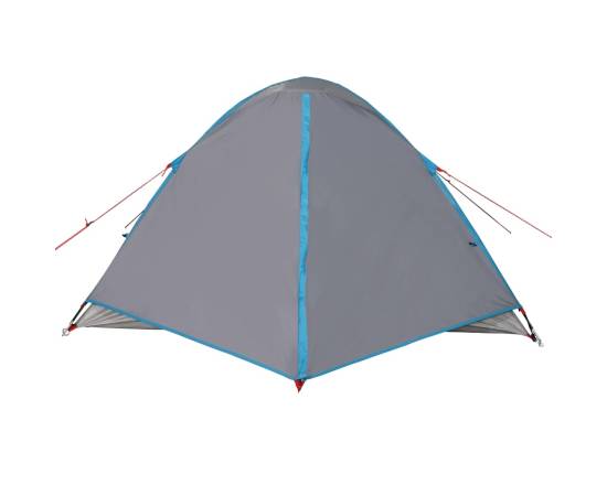 Cort de camping 3 persoane albastru, 240x217x120 cm, tafta 190t, 7 image
